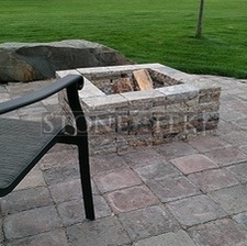 Square fire pit