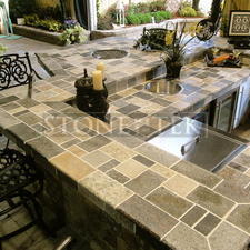 Mixed Blend outdoor counter top 